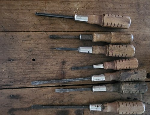 Large lot vintage wood - large, of